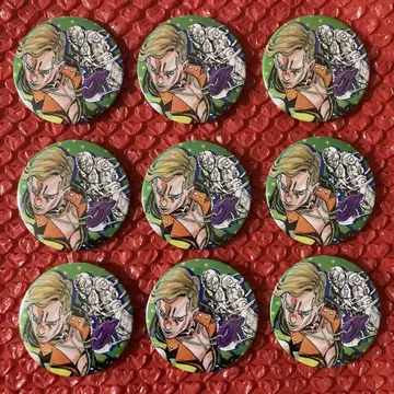 죠죠의 기묘한 모험 죠죠전 컬렉션 캔뱃지 프로슈토 9점 세트