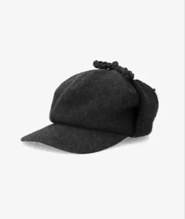 OVERRIDE MILLED EARFLAP CAP 차콜