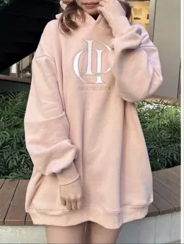 다리치 스프링 컬러 후디 핑크