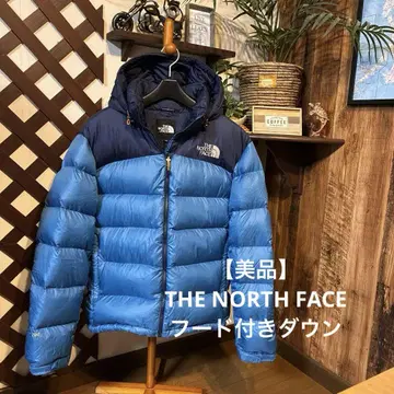 [ 새상품급 ] THE NORTH FACE 후드 부착 다운 L
