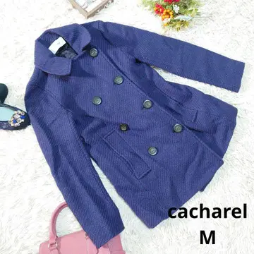 프랑스제 cacharel 코트 ( M ) 네이비/더블 버튼