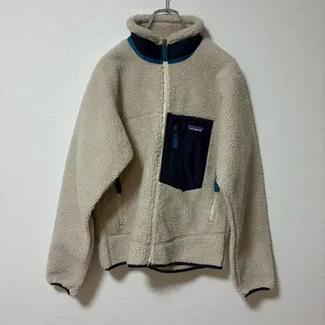 patagonia 레트로X 보아 자켓 아우터 화이트 네이비 S