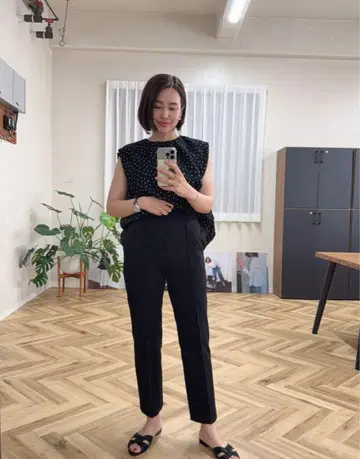 OHGA 슈퍼 슬림 레그 팬츠 XS