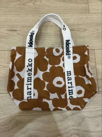 marimekko 마리메꼬 브라운 미니 토트백