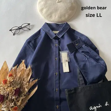 b1450*새상품 골든 베어 코튼 셔츠 원피스 빅 사이즈 LL