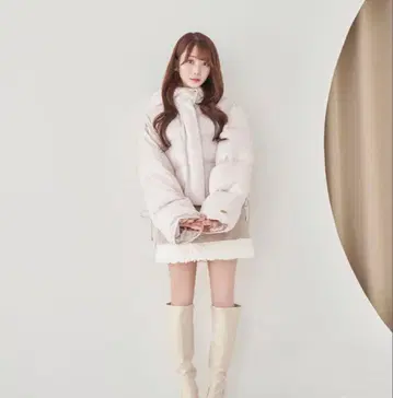 rosemuse 다운 자켓 아이보리