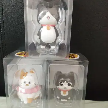 남코 한정판 고양이로 환생한 아저씨 러버 피규어 고양이 3종 컴플리트