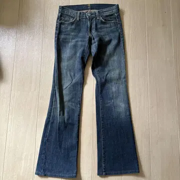 헤이세이 갸루 부츠컷 페어리 그런지 로우라이즈 그런지 데님 팬츠