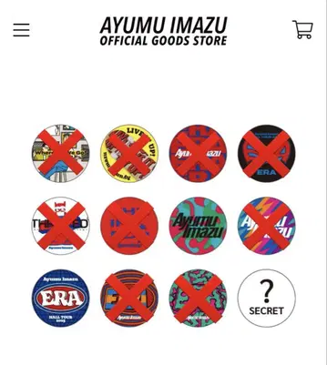 AyumuImazu 캔뱃지(랜덤 2종 + 시크릿 1종)
