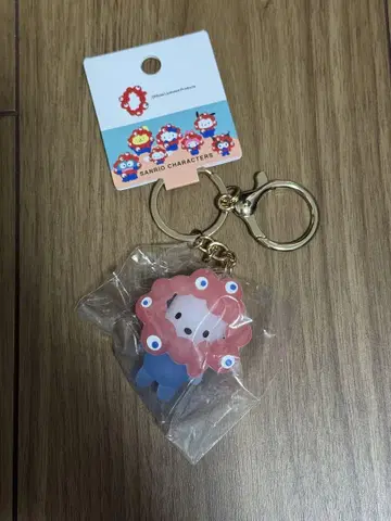 산리오 맥맥 나리키리 입체 마스코트 클리어 컬러 키링 포차코