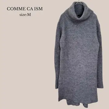 컴시즘 COMME CA ISM 터틀넥 니트 튜닉 슬릿