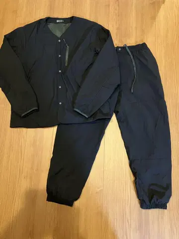 워크맨 SWEAT SHELL 블랙 자켓 팬츠 세트 LL