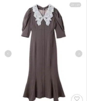 자수 칼라 머메이드 원피스