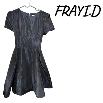 FRAYI:D 다크 그레이 슬리브리스 원피스