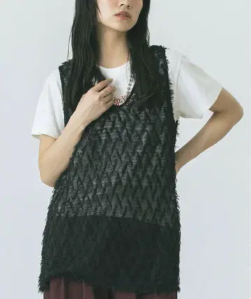 JACQUARD TANK 로즈버드