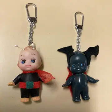큐피 인형 가면라이더, 데빌맨 분장 키링 레어템 쇼와 레트로!