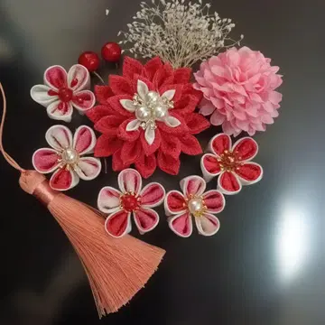 츠마미자이쿠 머리 장식 시치고산 성인식 결혼식 졸업식