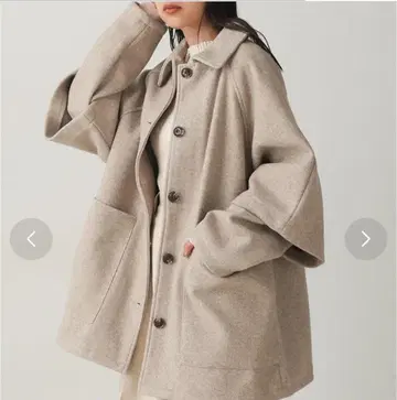Bad 레이어드 슬리브 스텐카라 코트