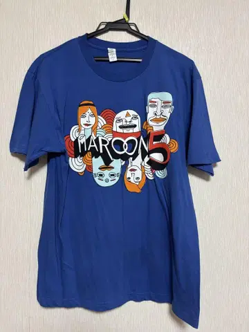 Maroon 5 그래픽 T셔츠 M 사이즈 파랑