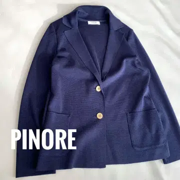 PINORE 피노레 테일러드 가디건 얇은 소재 블루 네이비