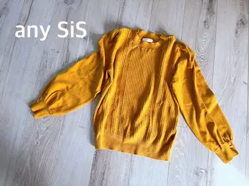 새상품!any SiS 에니시스 니트 스웨터 9호 M 사이즈 머스타드