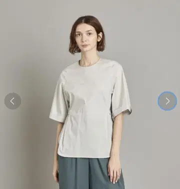 스티븐 앨런 와이드 슬리브 블라우스 반팔