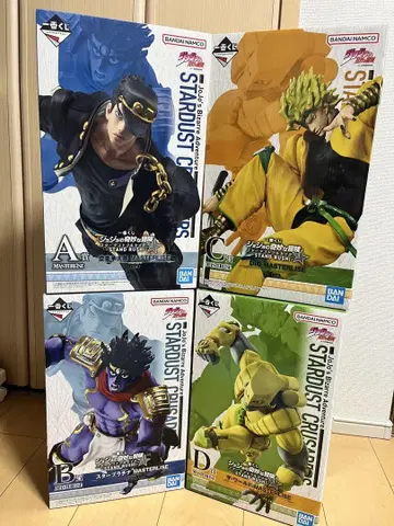 제일복권 죠죠 STAND RUSHI ABCD상 피규어 4종 세트
