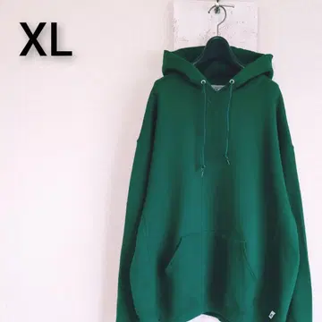 구제 의류 무지 후드 맨투맨 러셀 애슬레틱 그린 XL