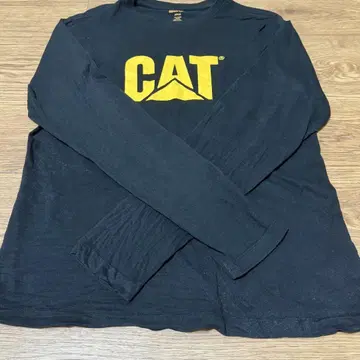 CATERPILLAR 블랙 긴팔 티셔츠 M