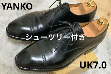 YANKO//얀코//펀치드 캡 토우//블랙//UK7.0