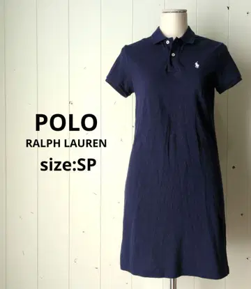 폴로 랄프로렌 메쉬 미니 폴로 원피스 네이비 SP 무릎 기장