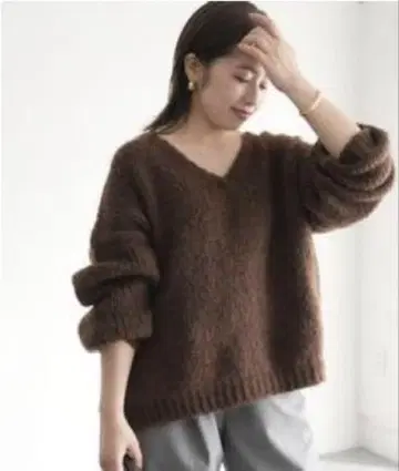 [ SLOBE IENA ] TRICOTS JEAN MARC V넥 스웨터