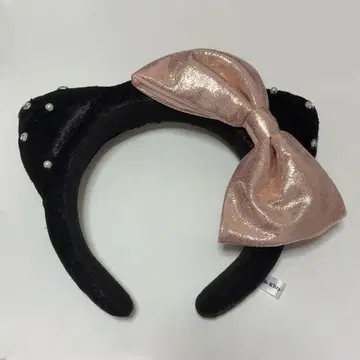 머리띠 펄 장식 핑크 리본 usj 키티
