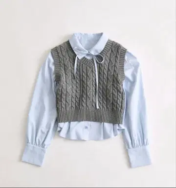 OLIVE des OLIVE 셔츠+베스트 세트