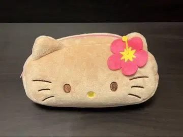 일광화상 키티 봉제 인형 페이스 펜 파우치 필통 파우치 Sanrio 키티
