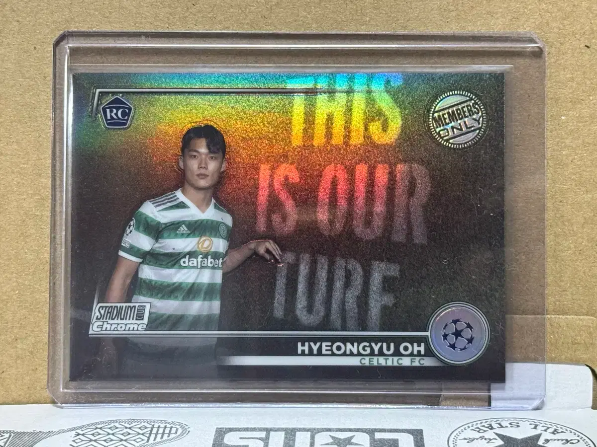 오현규 루키 멤버스 온리 SSP STADIUM CLUB Chrome 카드
