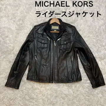 MICHAEL KORS 싱글 라이더 가죽 자켓 L