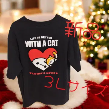 새상품 디즈니 베이맥스&모찌 하트 사가 반팔 T셔츠 3L 사이즈