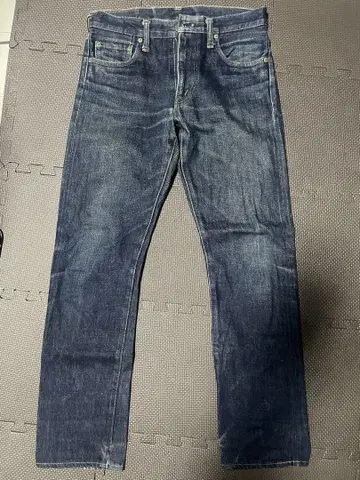 DENIME 스트레이트 데님 다크 블루