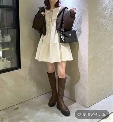 LOWRYSFARM 티어드 미니 원피스 LS