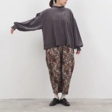 naru 빈티지 벨로아 개더 슬리브 PO 656222
