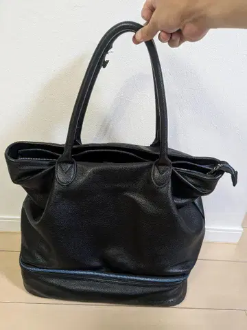 Munsingwear 블랙 토트백 신발 수납 가능