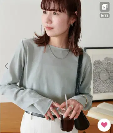 미사용 새상품 디스코트 플로키 메쉬 롱 슬리브 인기 민트