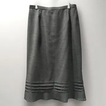 remalon 그레이 울 종아리 기장 스커트 밑단 턱 L~XL