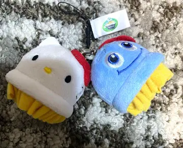 스프라툰 키티짱 콜라보 봉제 인형 스트랩 키체인