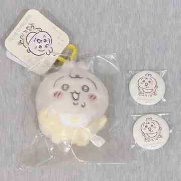 치이카와 Baby 토끼 3점 set 마스코트 + 오넨네 캔뱃지