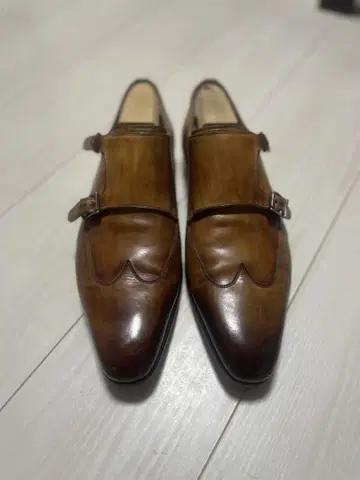 새상품급 마그나니 브라운 가죽 더블 몽크