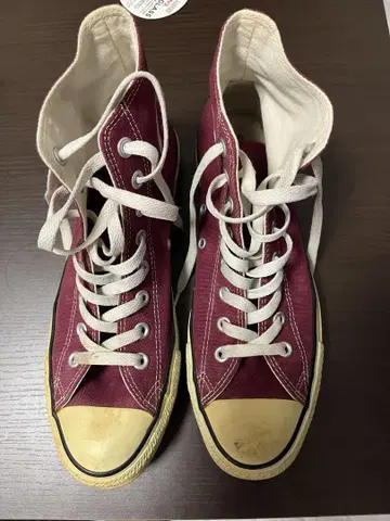 컨버스 올스타 버건디 8.5 하이컷