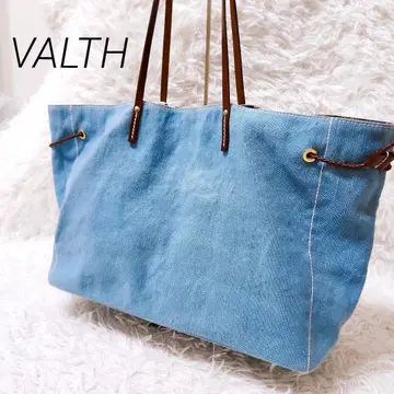 [ VALTH ] 발스 데님 토트백 대용량 블루