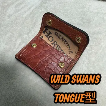 WILD SWANS TONGUE 트리플 가죽 지갑